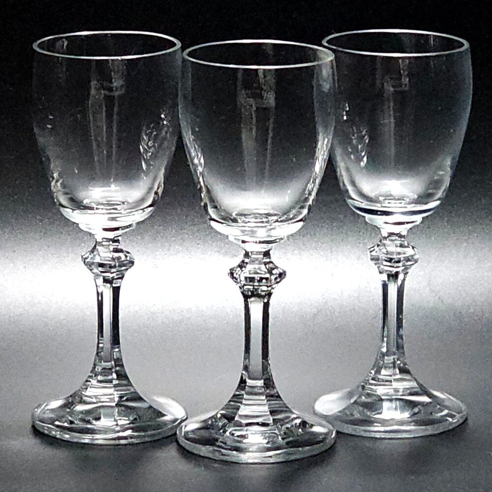 3 Schott Zwiesel Contour Cordial Glasses 5" sculpted stem 3oz schnapps cocktail - Picture 3 of 5